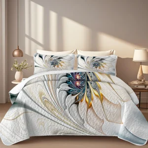 2/3-Piece Floral Printed Quilt Set
