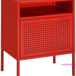 Gemma Metal Nightstand with USB Port