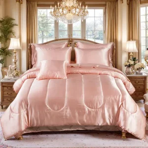 3pcs Reversible Silky Bedding Set