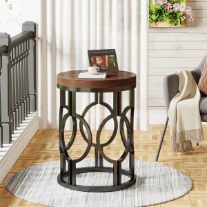 Tribesigns Round End Table