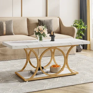 Rectangle Coffee Table, 47.24-inch Modern
