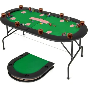 8 Player Poker Table Foldable
